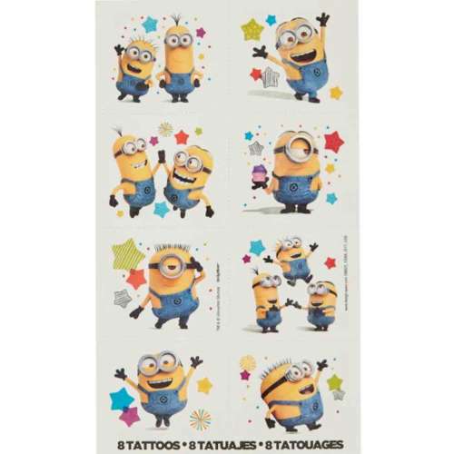 Minions Temporary Tattoos - Click Image to Close